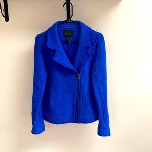 Tahari cerulean felt side zip blazer 💕💕💕